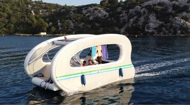 Weird Alibaba: A $10,000 solar power inflatable electric houseboat