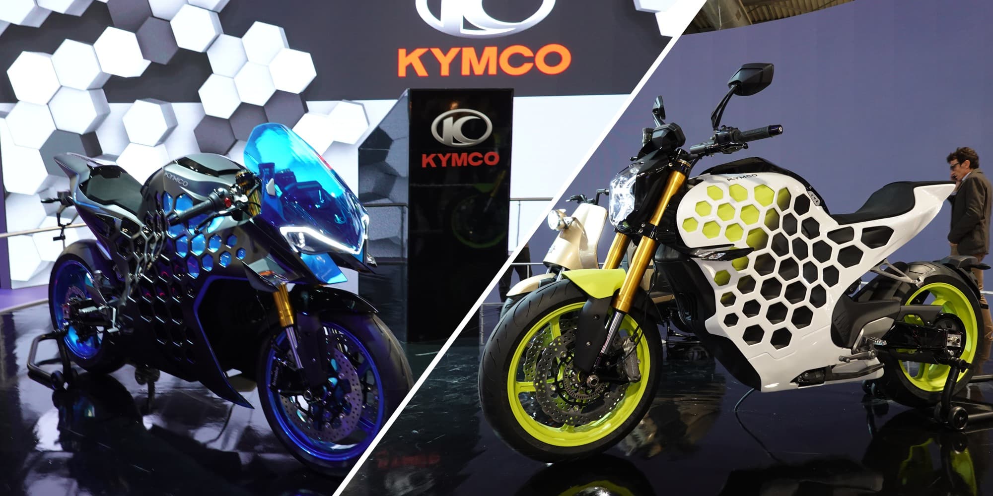 KYMCO RevoNEX and SuperNEX electric motorcycles unveiled