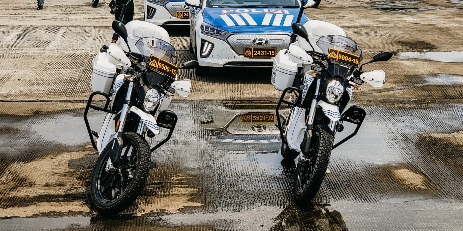 zero motocicletas bicicleta de patrulha policial