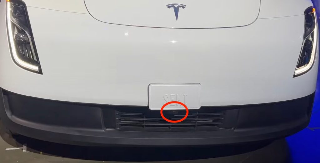 Tesla Semi camera front license plate
