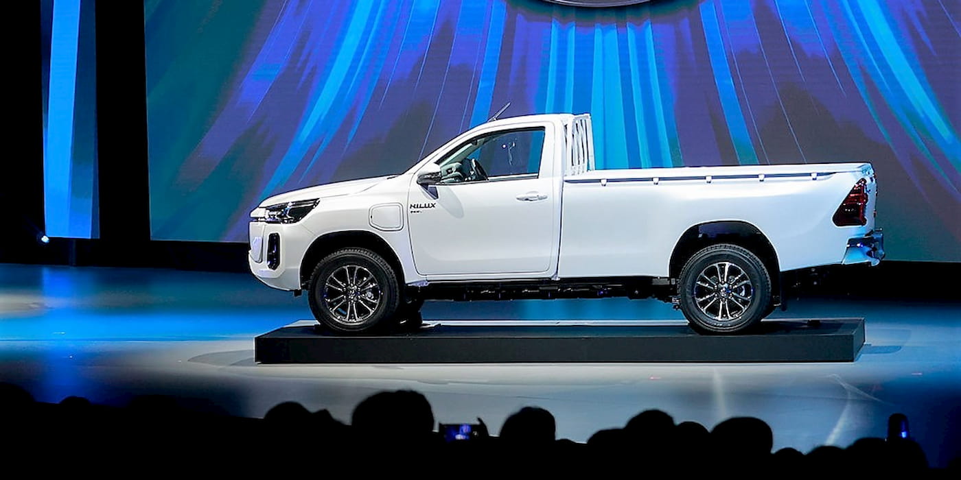 Toyota shows off its first battery electric pickup truck