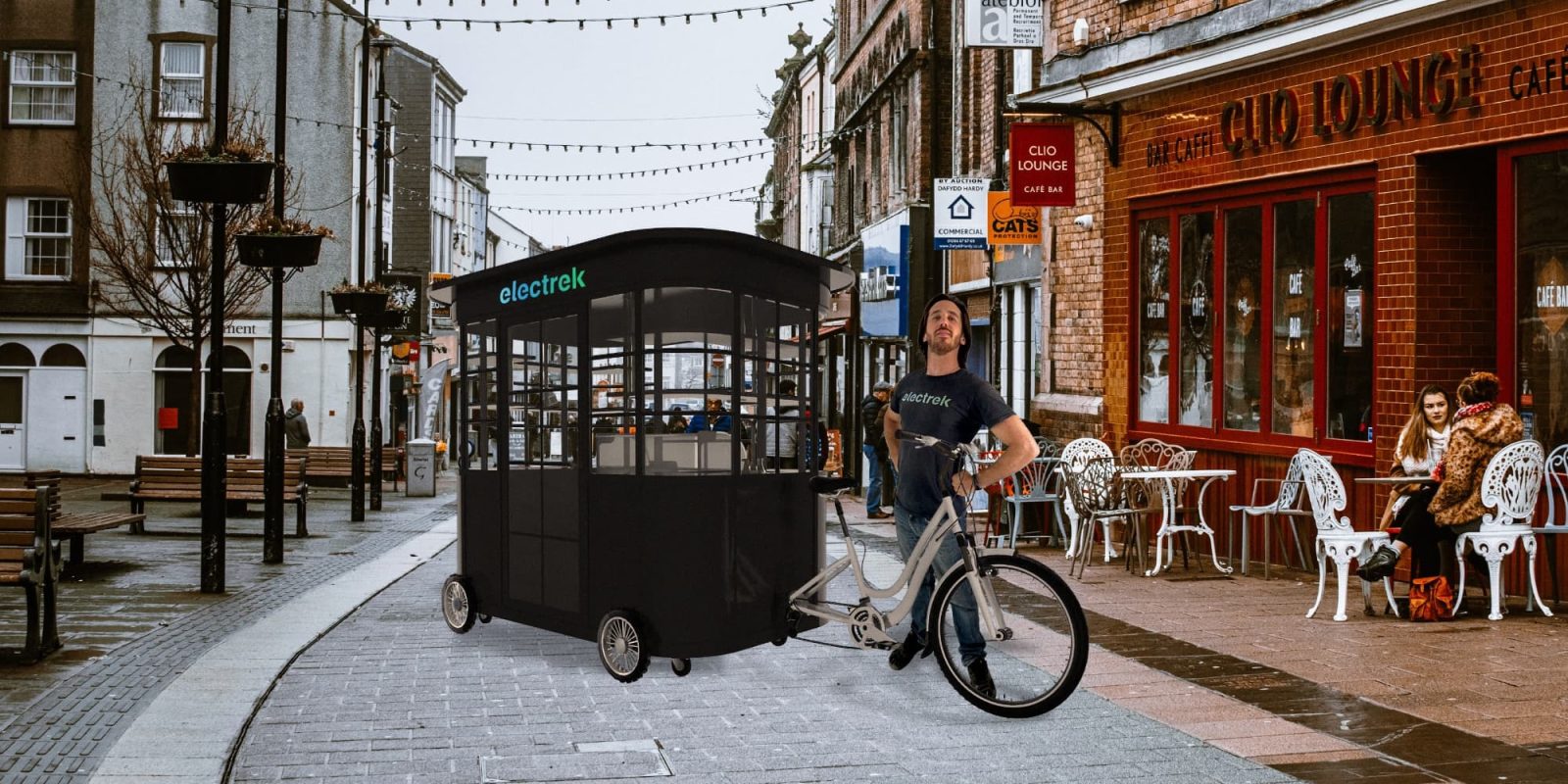 food truck electric bike cart
