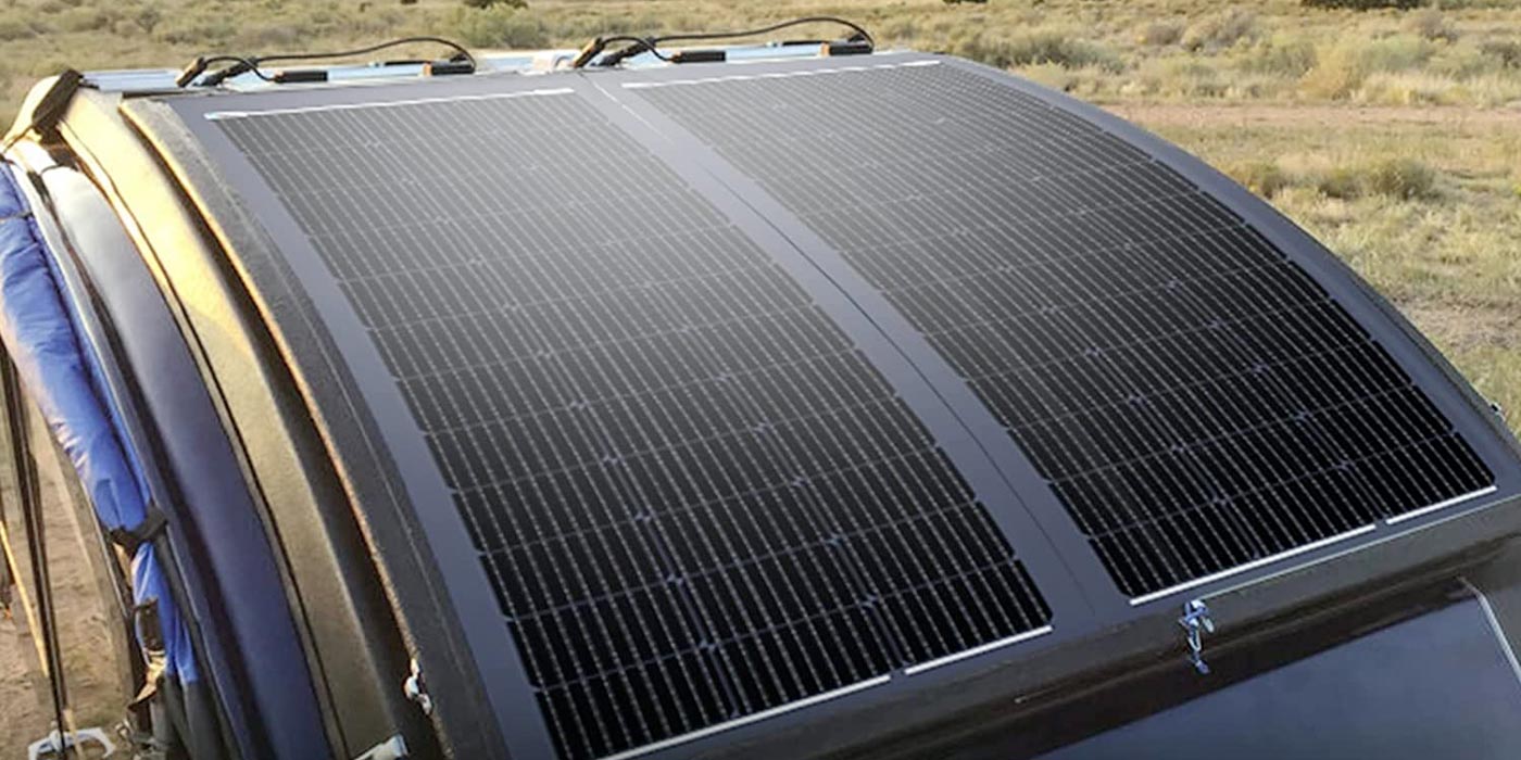 Flexible solar panel falls to second-best price at $139 | Electrek