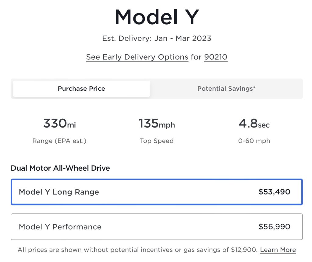 Tesla bumps Model Y Performance price up $500 in the U.S.