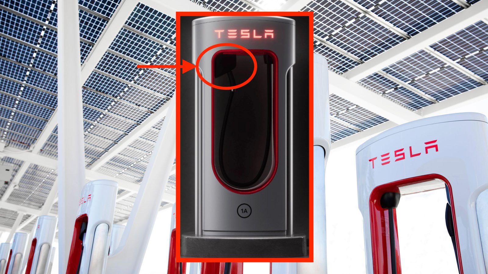 Station d'accueil magique Tesla Supercharger