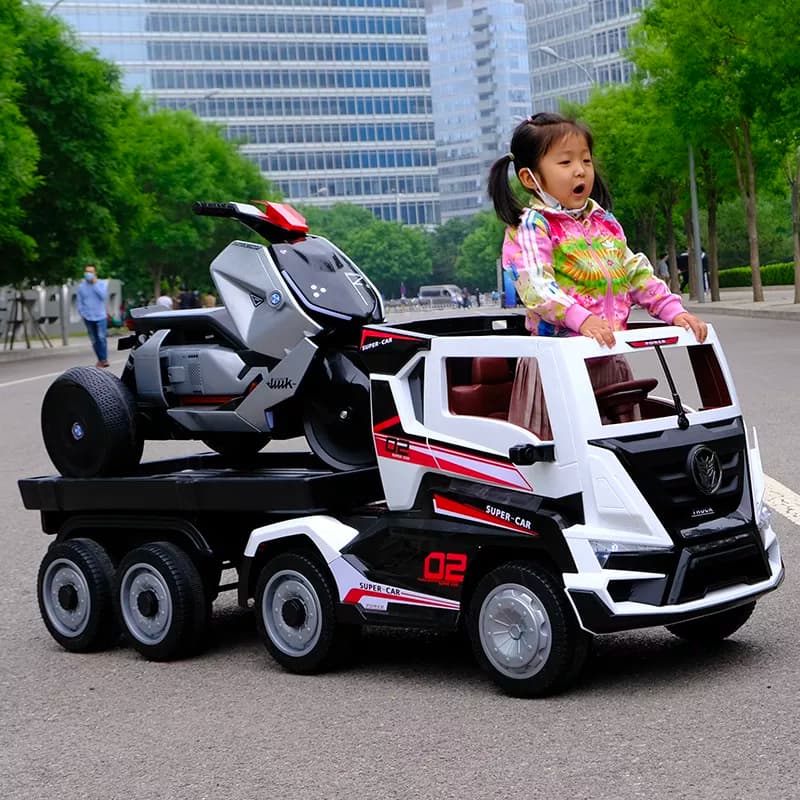 Kids ride on store tow truck