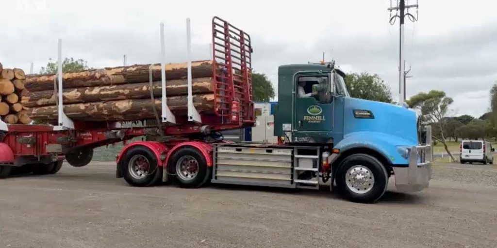 electric logging truck