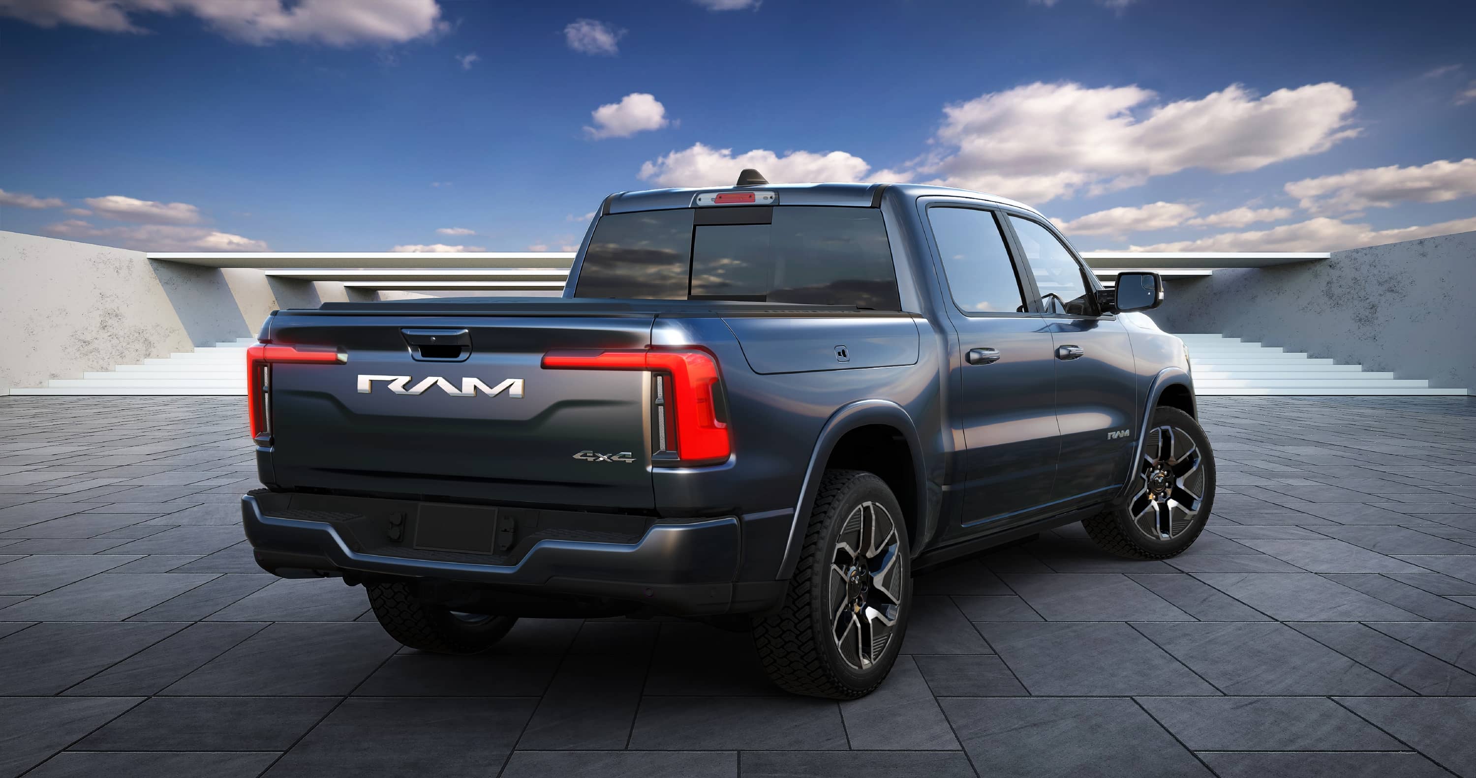 Check out the first images of the 2025 Ram 1500 REV electric truck