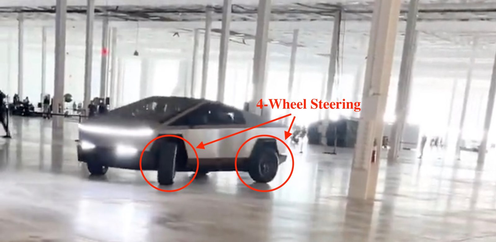 Tesla Cybertruck 4-wheel steering