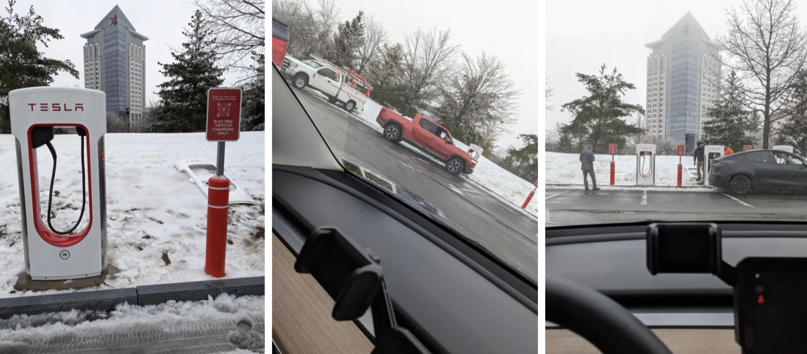 Tesla charging store dock