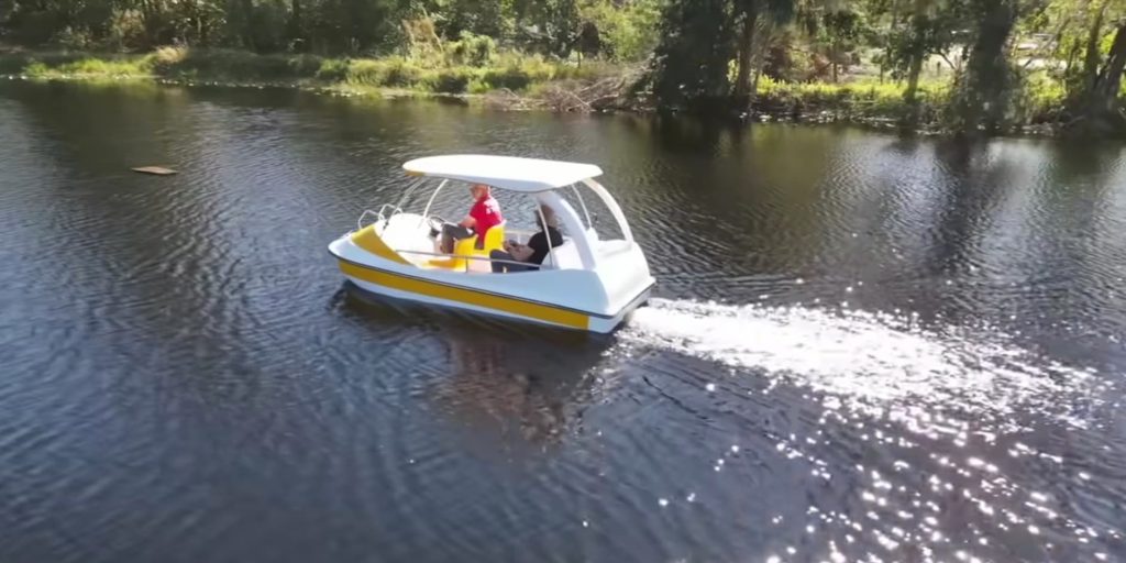 Bateau électrique chinois Alibaba.