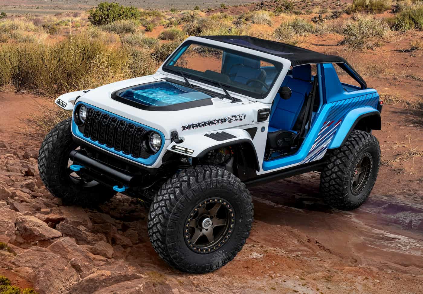 Jeep shows off beastly electric Wrangler Magneto  concept