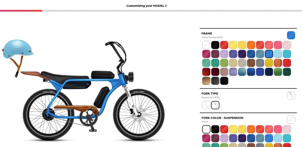 electric bike company model j customization