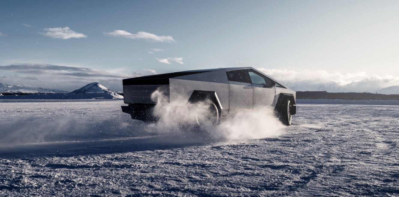 Tesla Cybertruck Winter testing