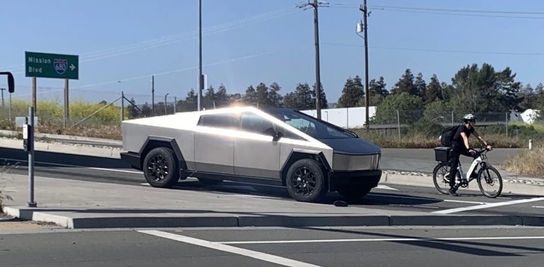 Tesla Cybertruck sighting weird nose