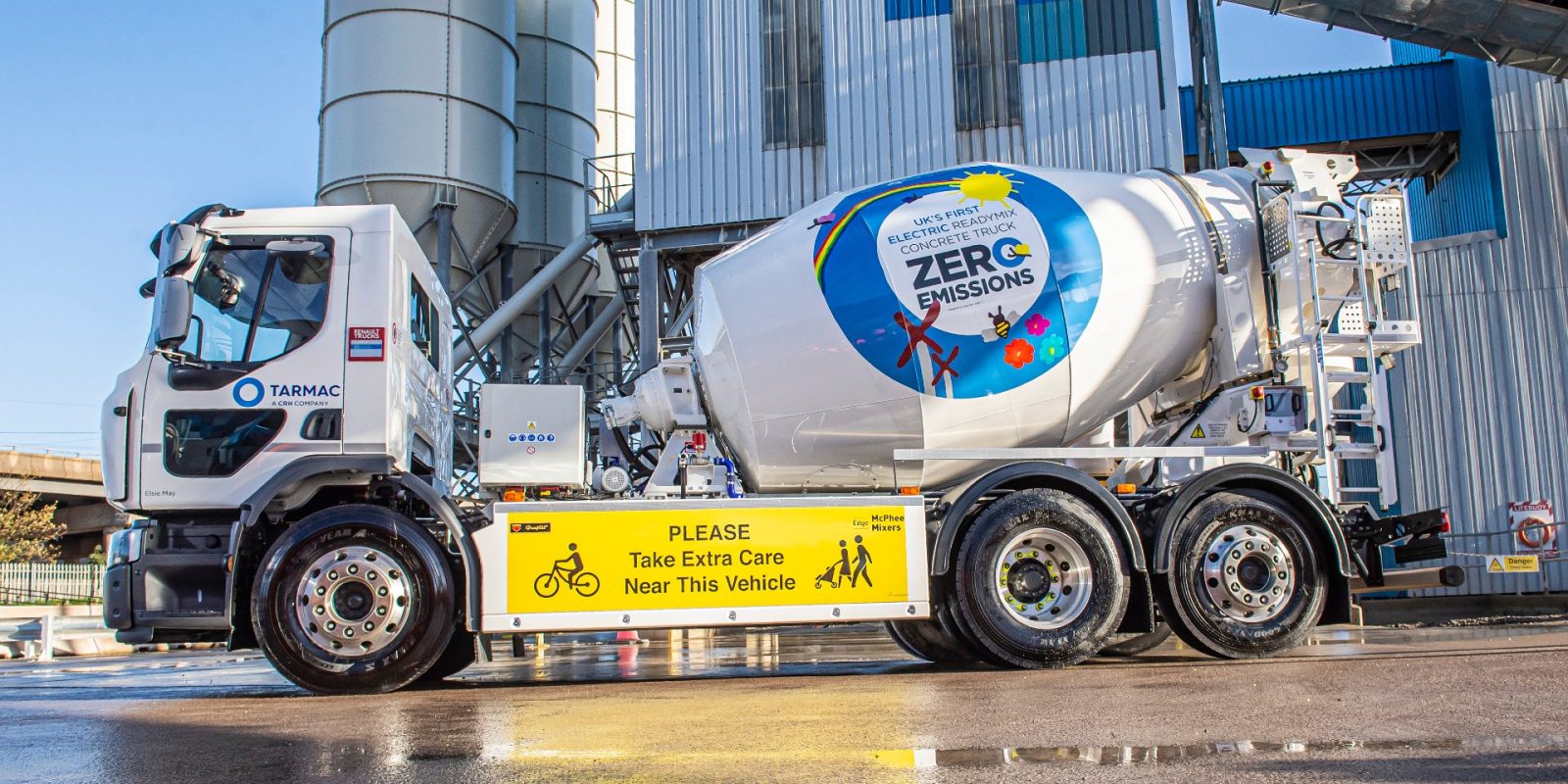 UK electric concrete The UK's first electric concrete mixer is officially ready to roll