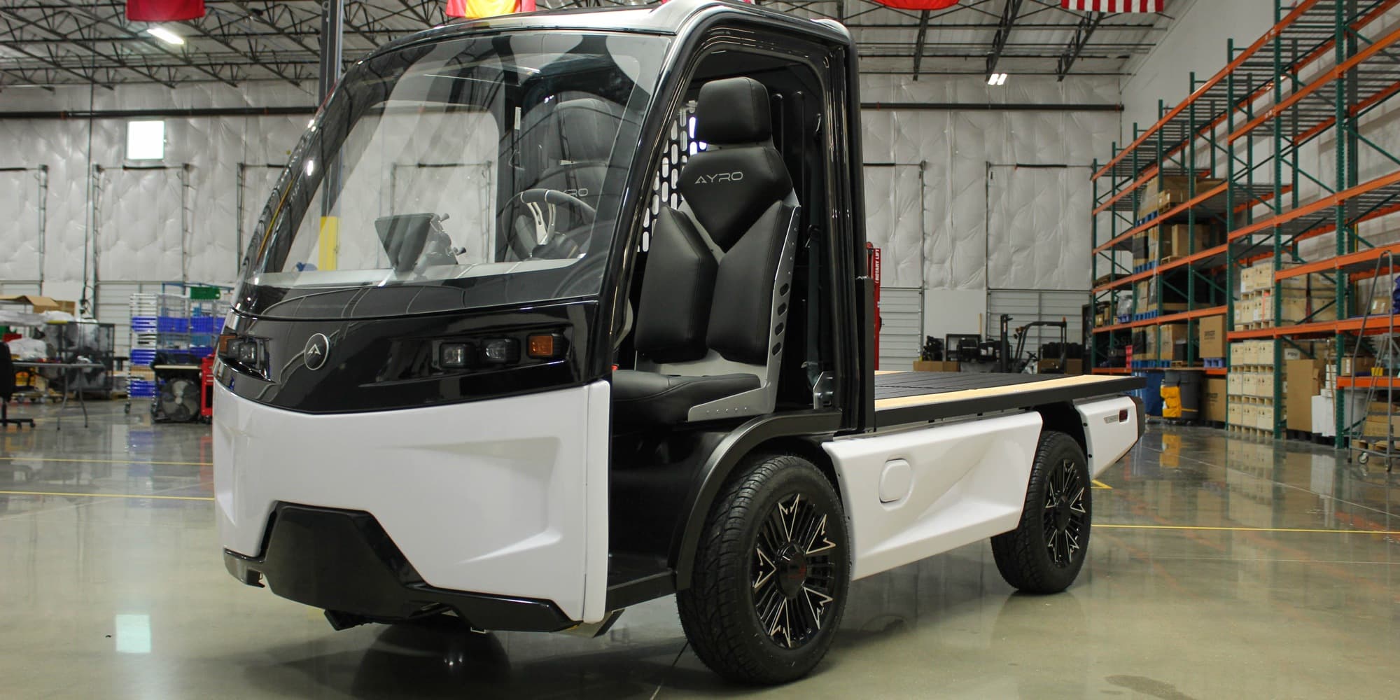 AYRO Vanish US-built electric mini-truck shows off its unique look