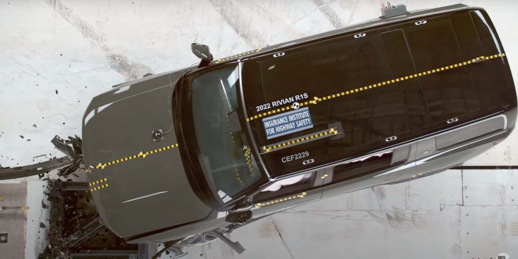 Rivian R1S joins R1T as IIHS Top Safety Pick+ – watch it crash