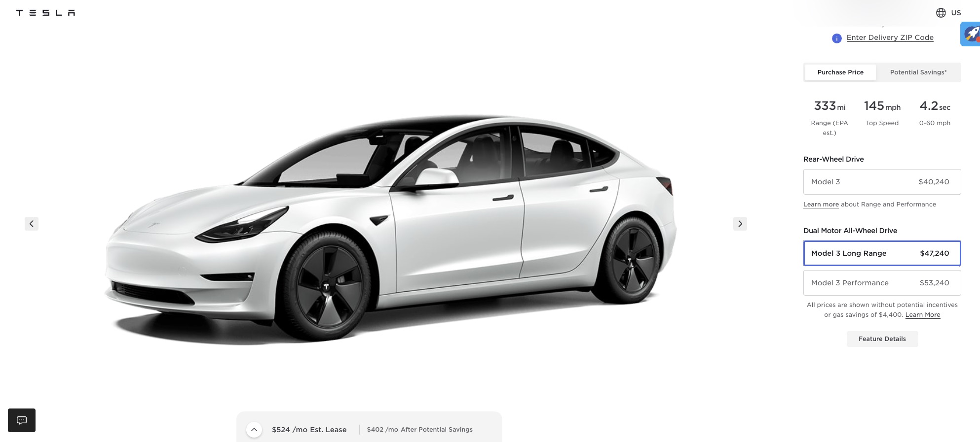 fuel economy of 2023 tesla model 3 long range rwd