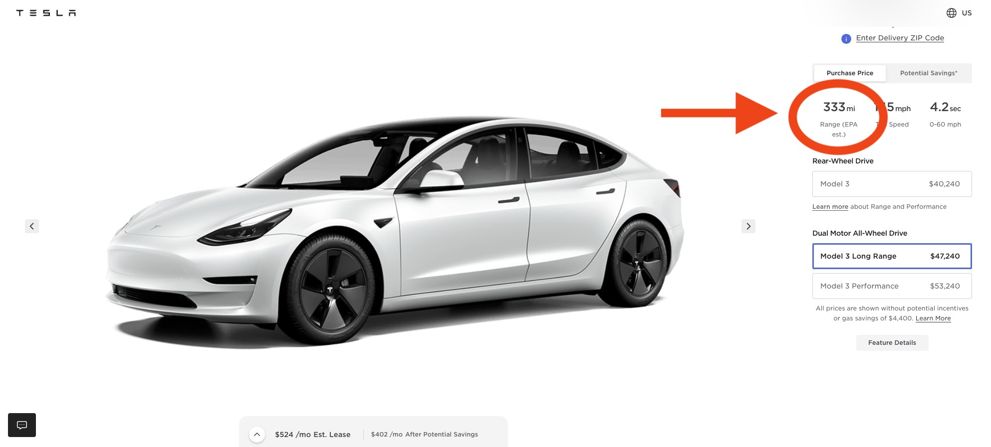 Tesla s new Model 3 Long Range AWD gets 333 mile EPA range Electrek