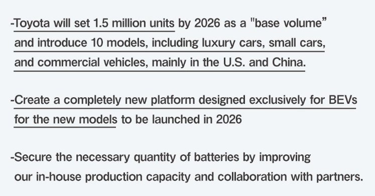 Toyota is creating a dedicated BEV platform for its next-gen EVs