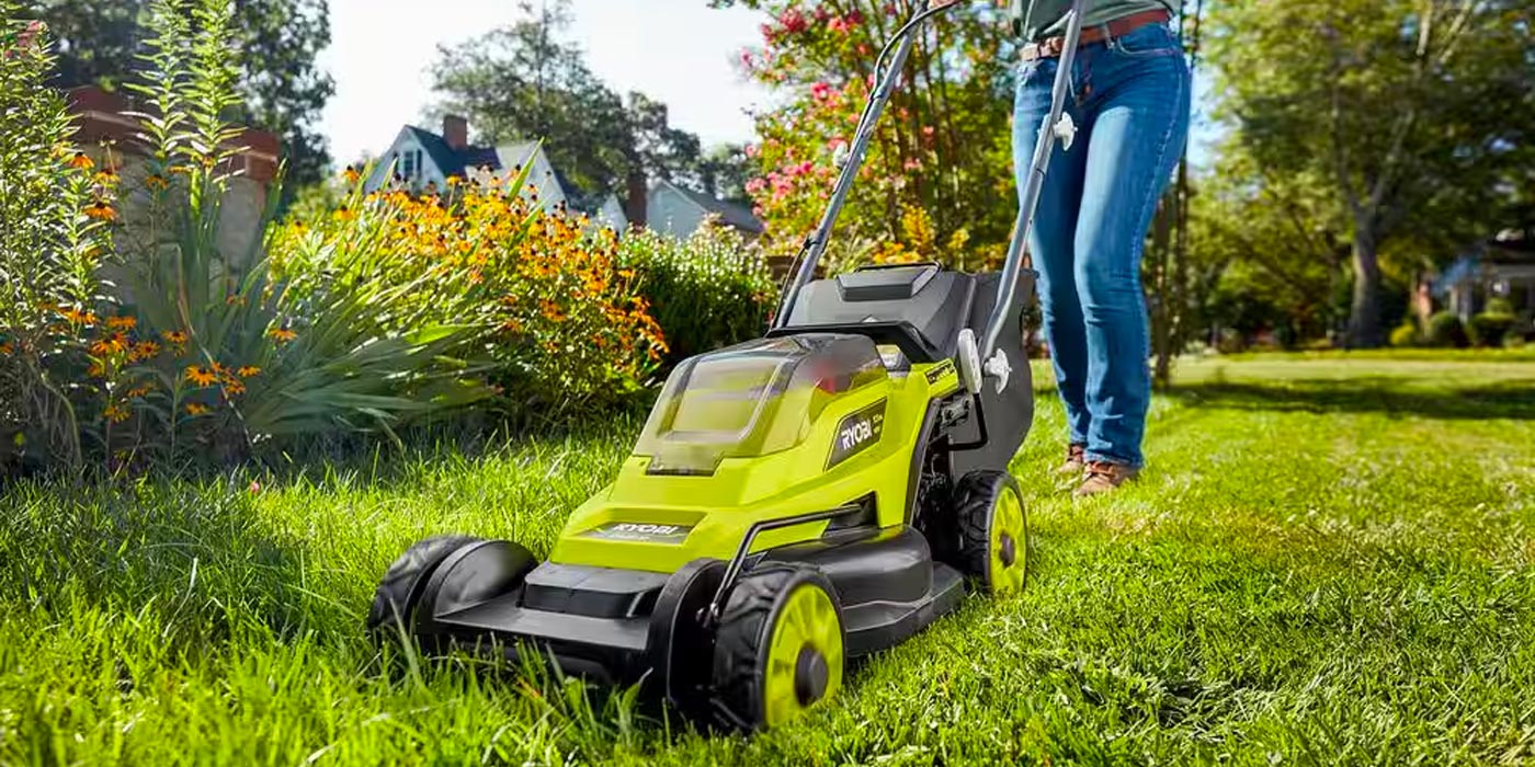 Lawn mower ryobi cheap cordless