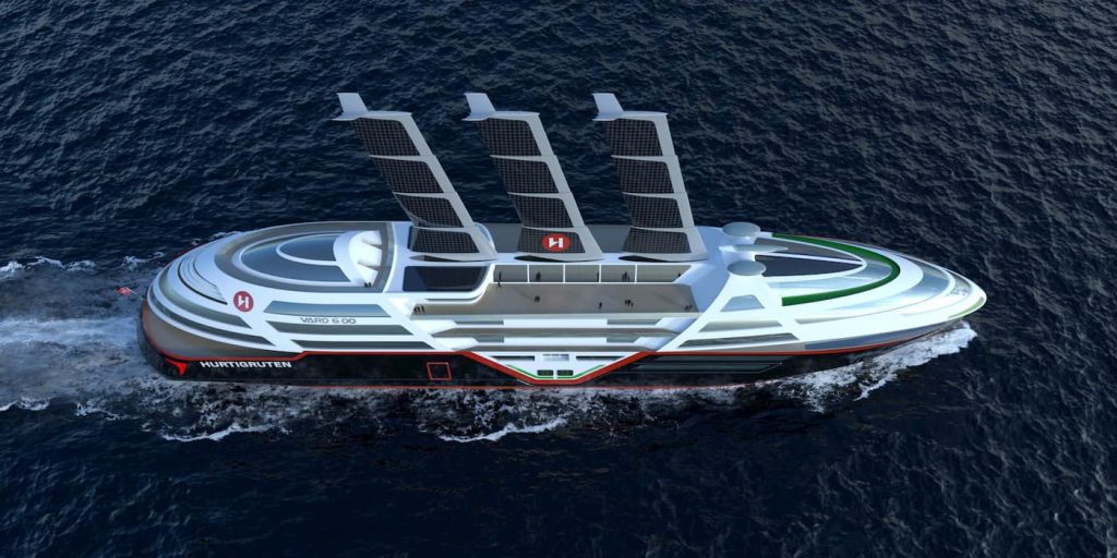 Solar electric cruise ship