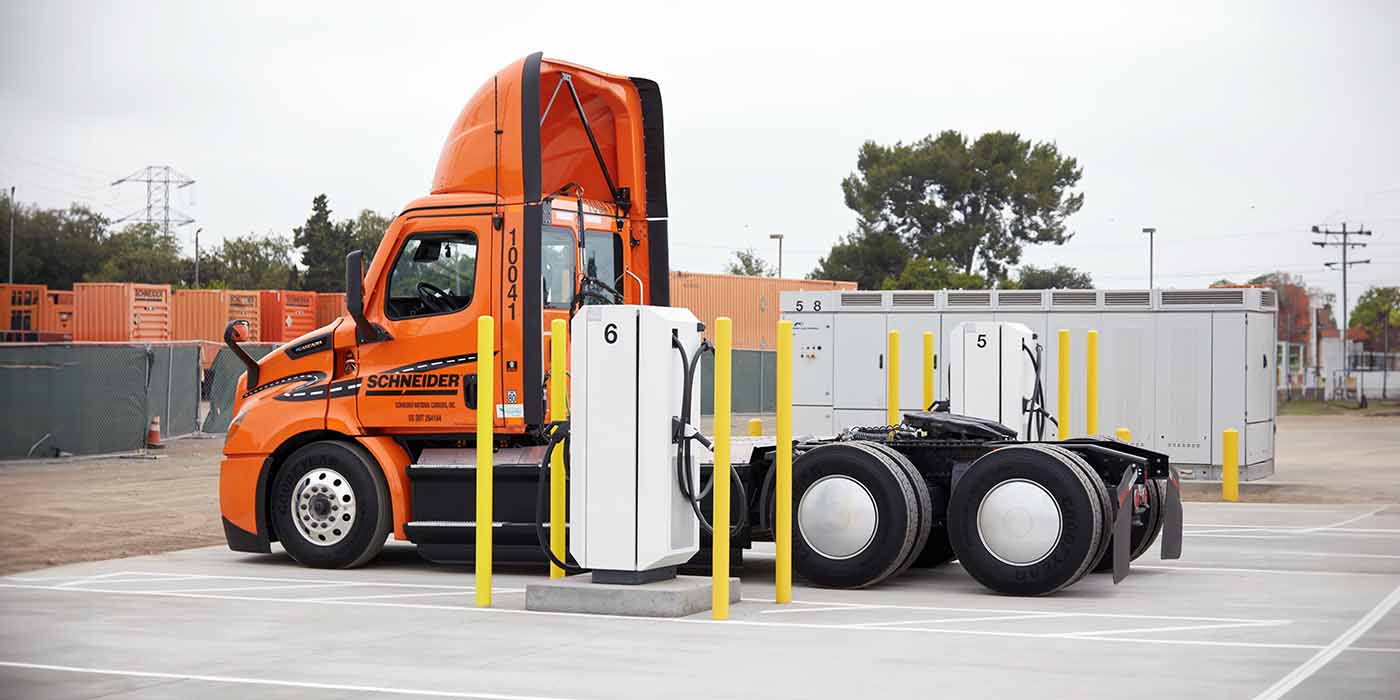 electric truck charging