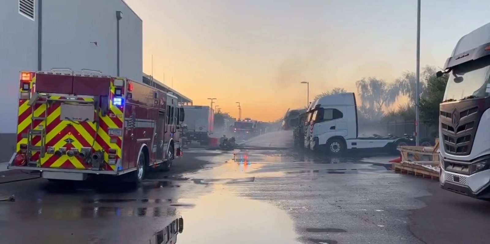 Nikola truck fire