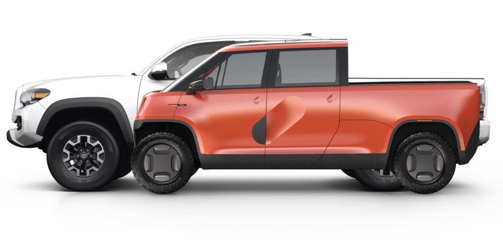 TELO is a tiny electric truck the size of a Mini with a bed as big as a  Hummer's