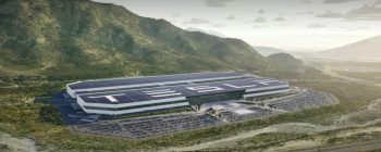 Tesla factory rendering