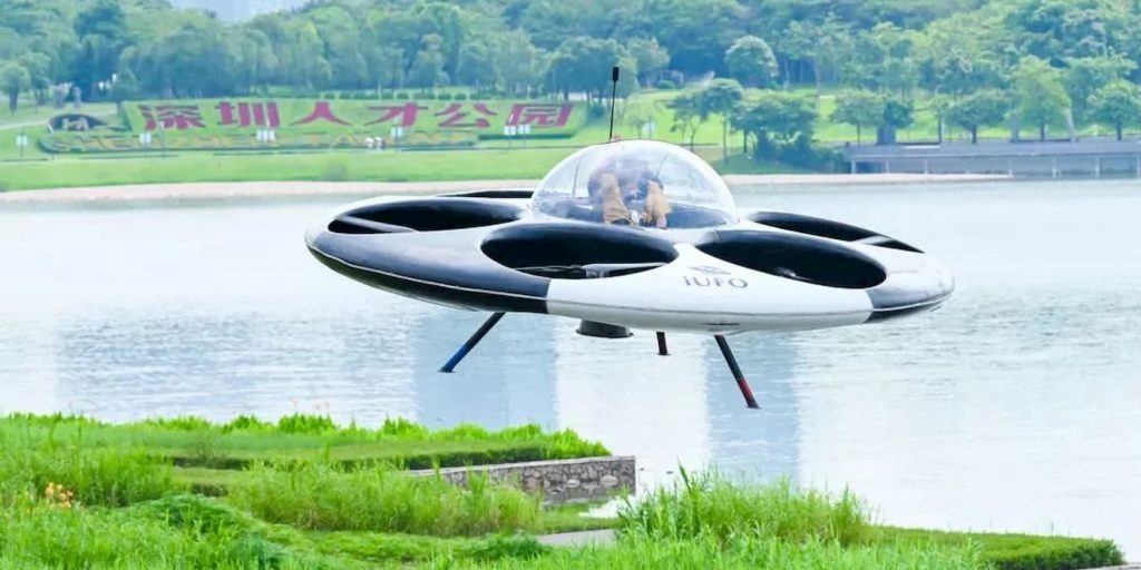 Check out the first electric flying saucer you can ride in