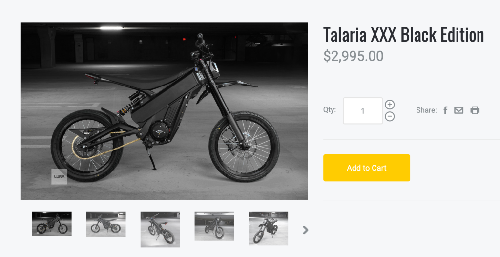 1024px x 526px - Luna Talaria XXX goes on sale for game-changing $2995 (U) | Electrek