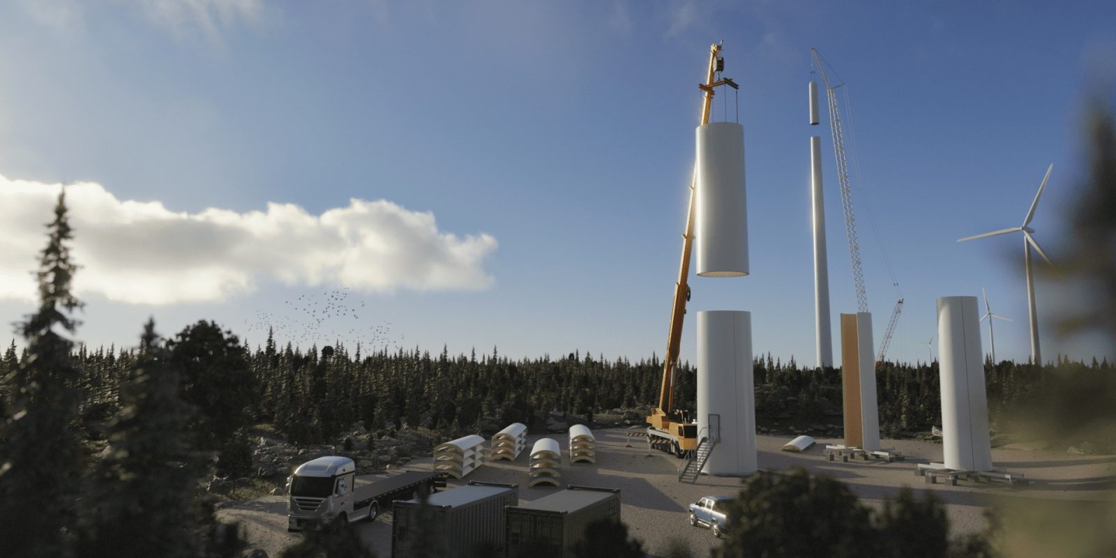 world's largest wooden wind turbine tower