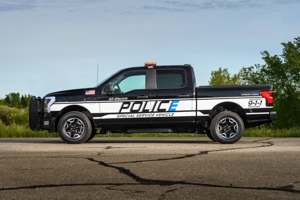 Ford-Elektro-Polizei-Lastwagen