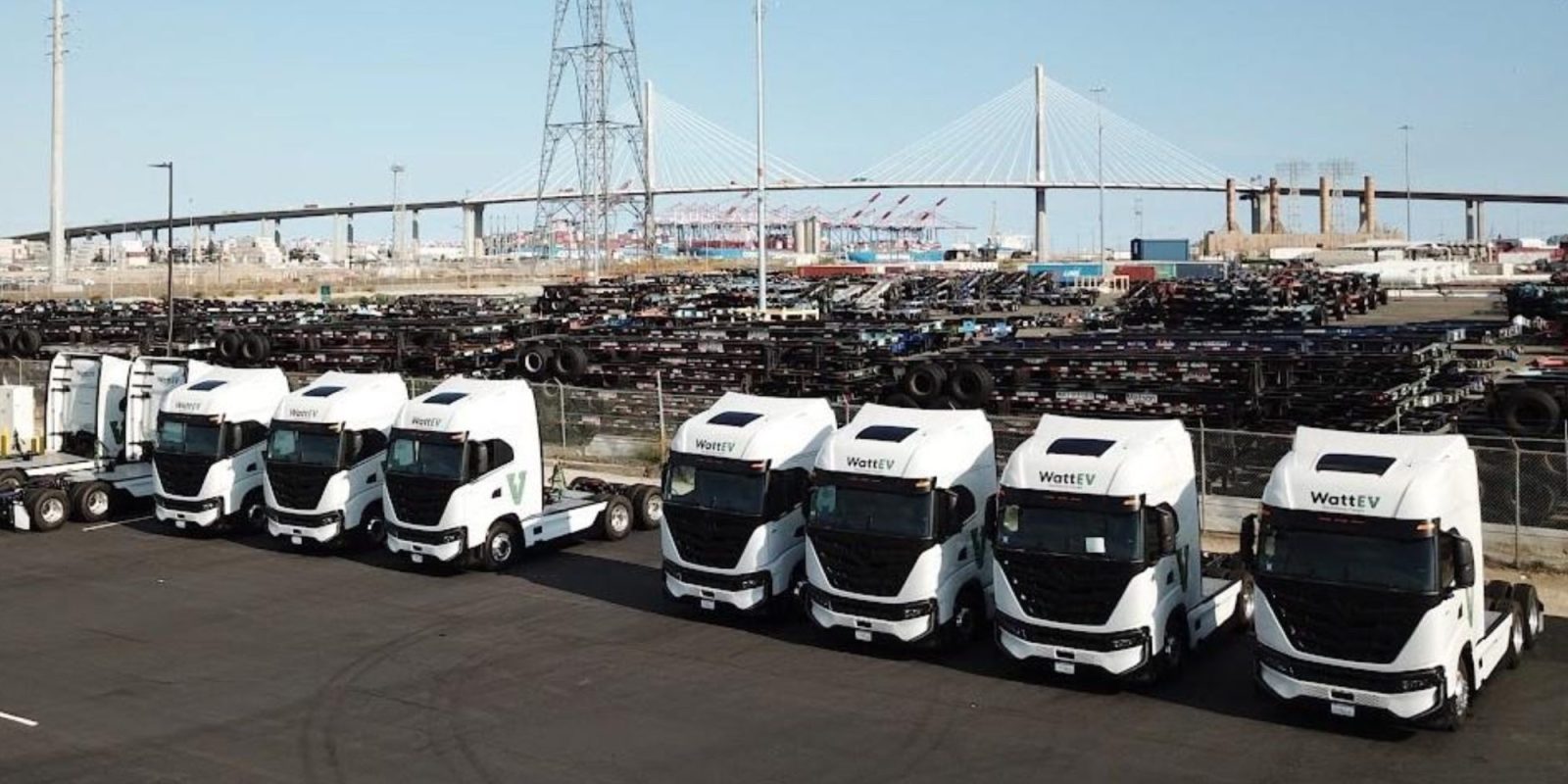 wattev port of long beach electric truck charge depot