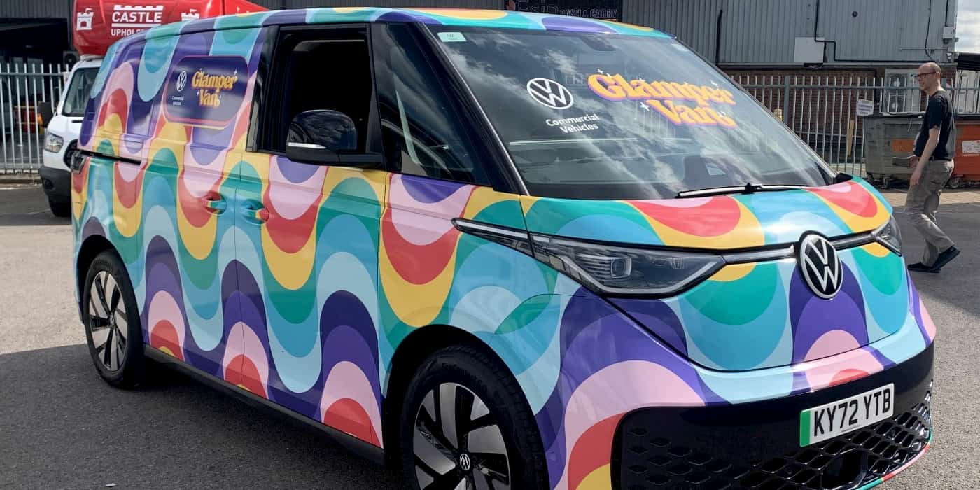 VW's funky 'Glamper Van' is an electric minibus built for festivals