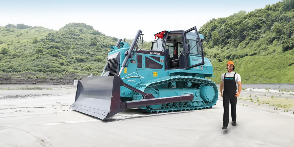 See a surprisingly affordable massive electric bulldozer