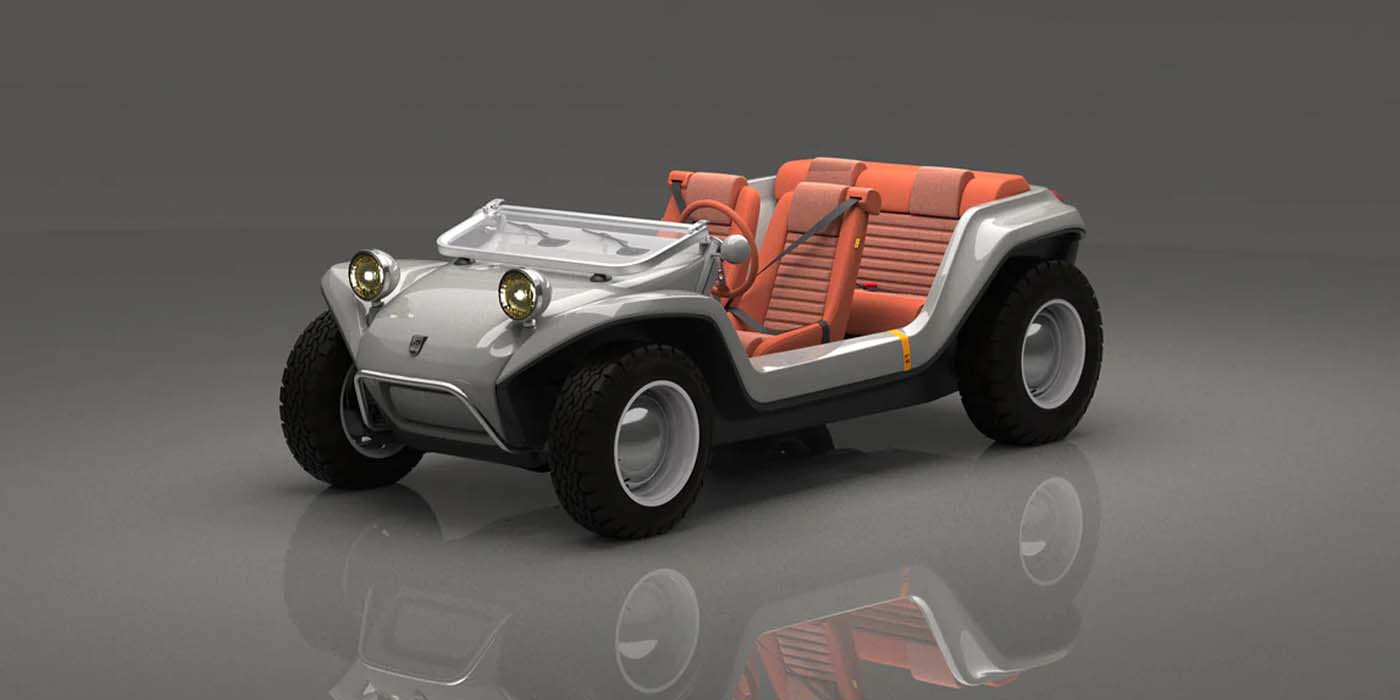 Meyers Manx reimagines dune buggy as electric all-terrain NEV