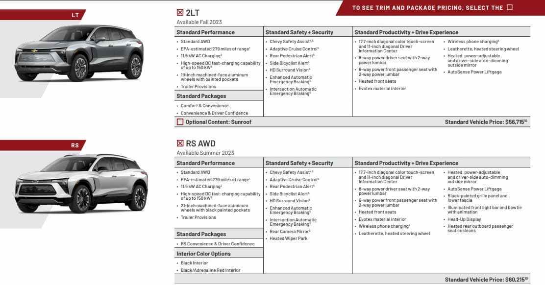 Chevy Model Order 2024 Chevy Blazer EV order requests are opening