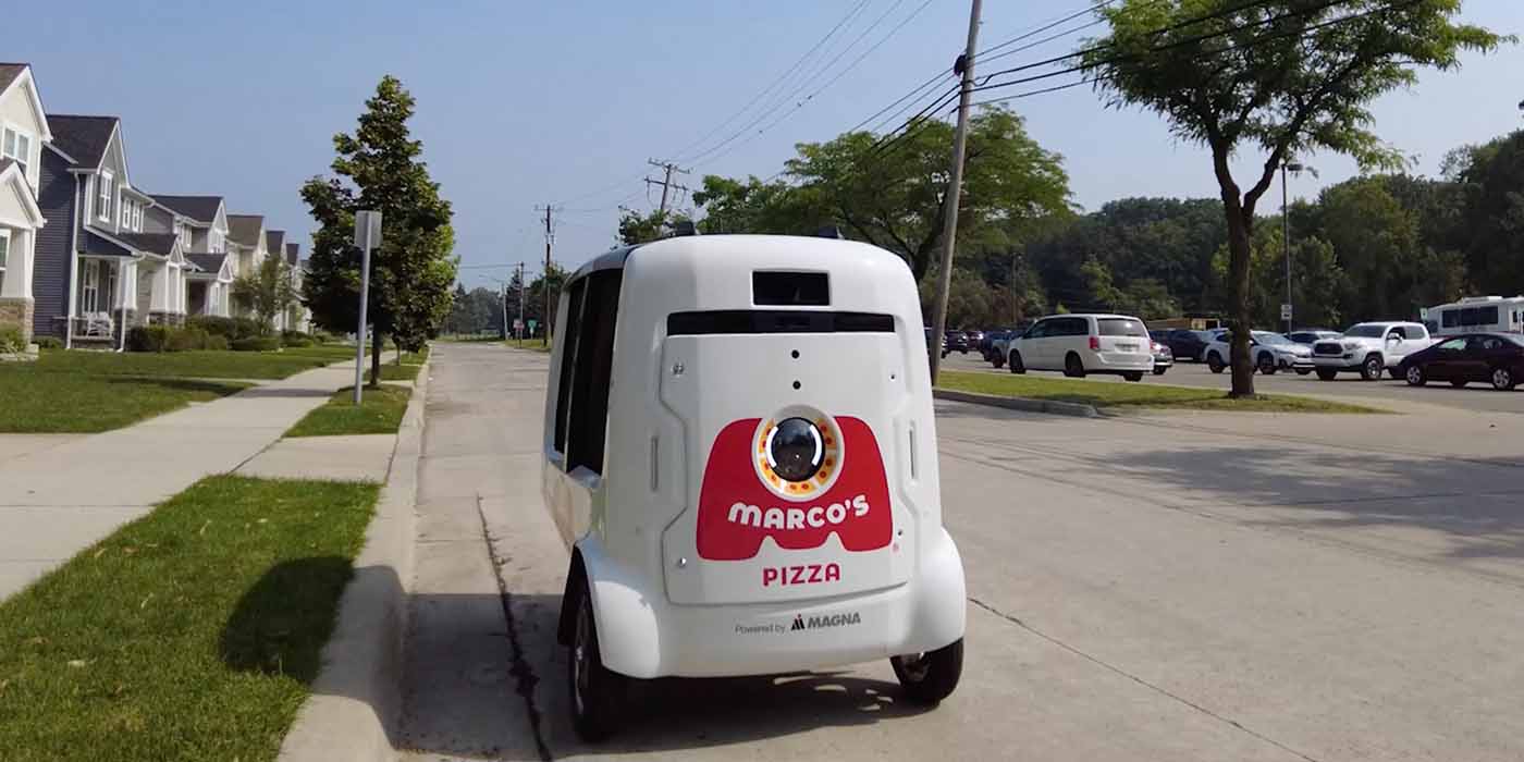 autonomous pizza delivery