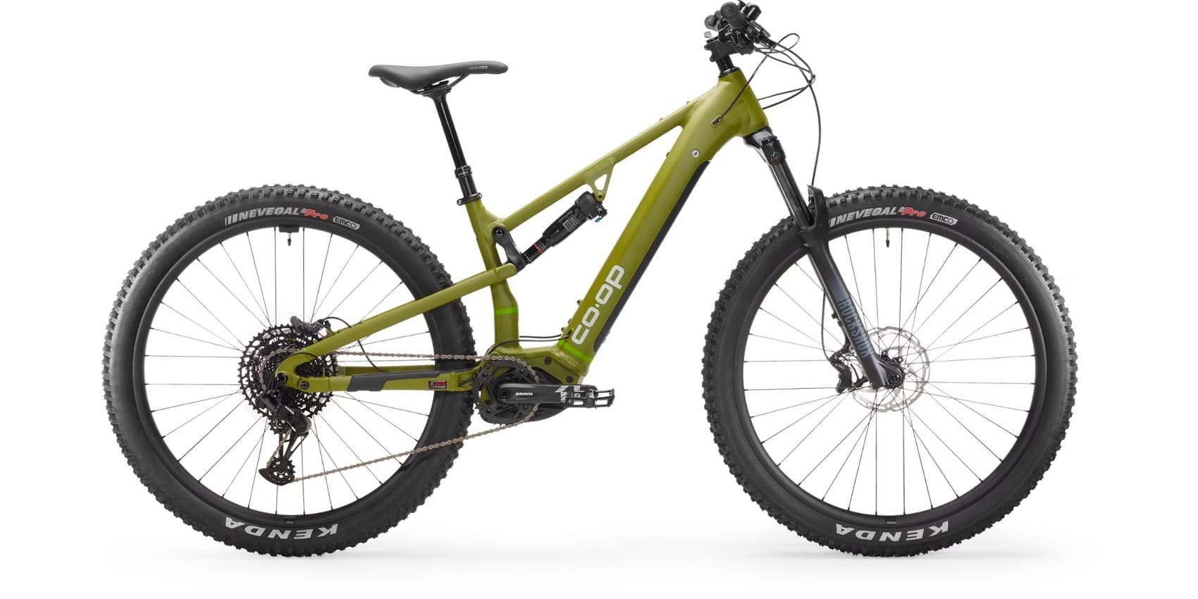 First dual suspension online mountain bike