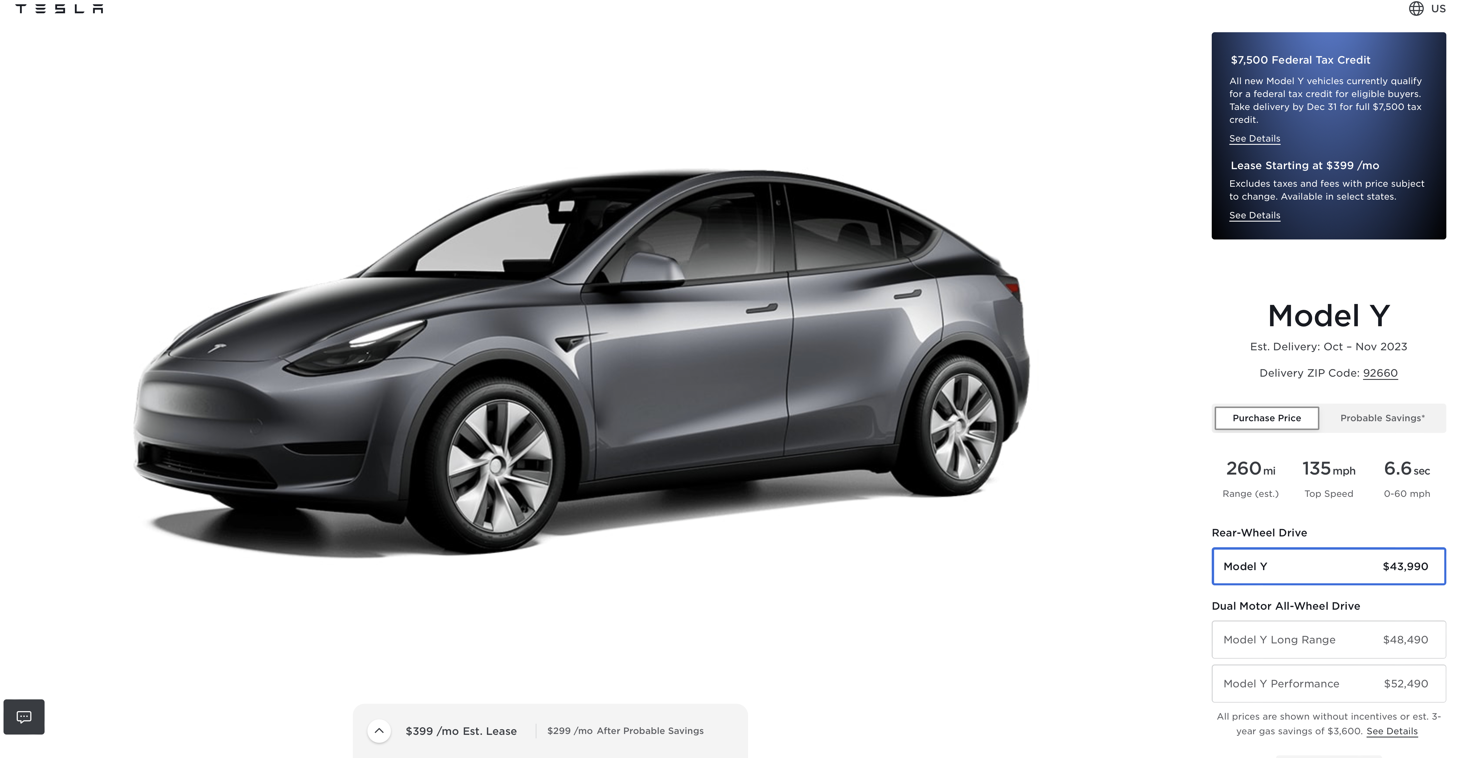 Tesla electric deals car lease deals