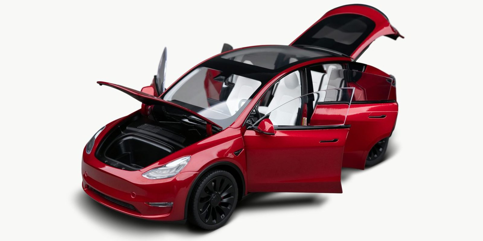 Tesla's cheapest Model Y ever is this 1:18 diecast model for