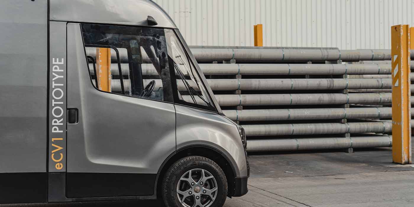 Watt Electric Vehicle Company's van made from recycled aluminum