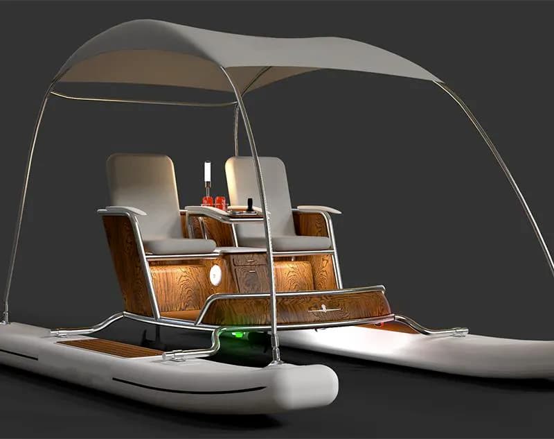 electric catamaran 2 person