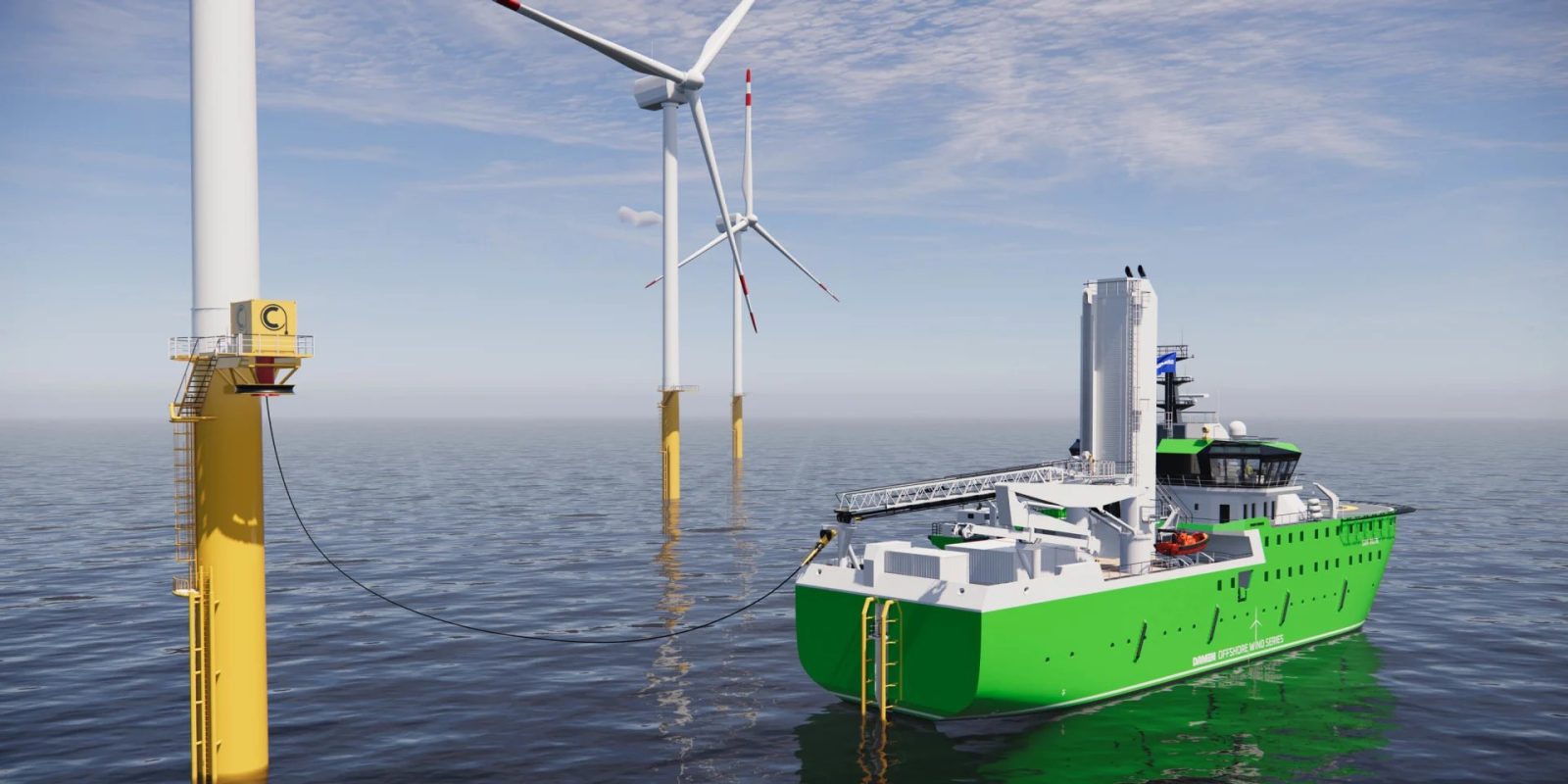 In a first, this electric SOV is charged by offshore wind turbines ...