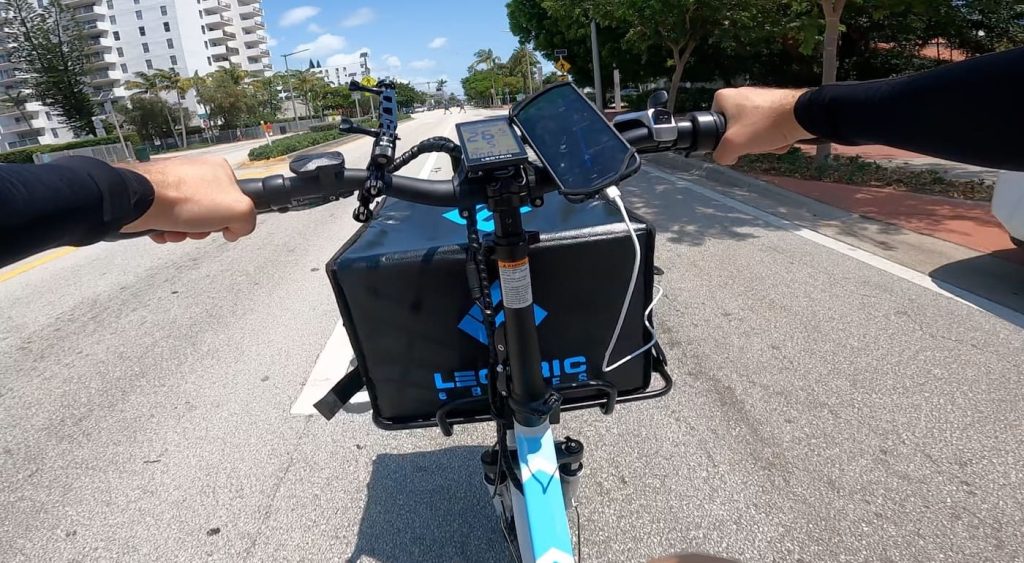 e-bike delivery rider