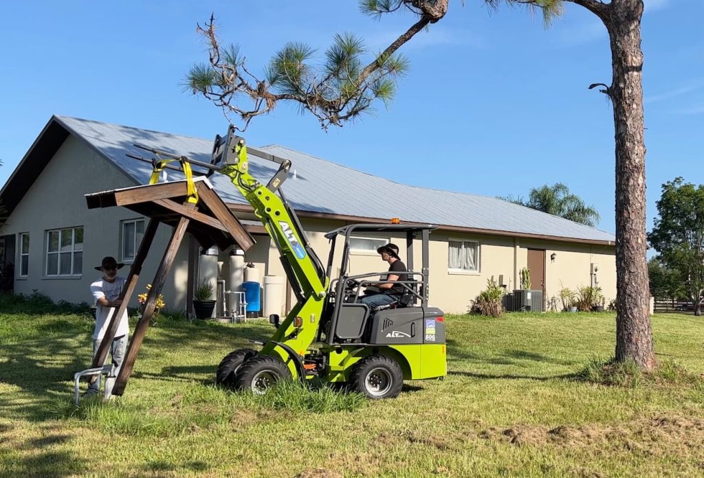 articulating wheel loader