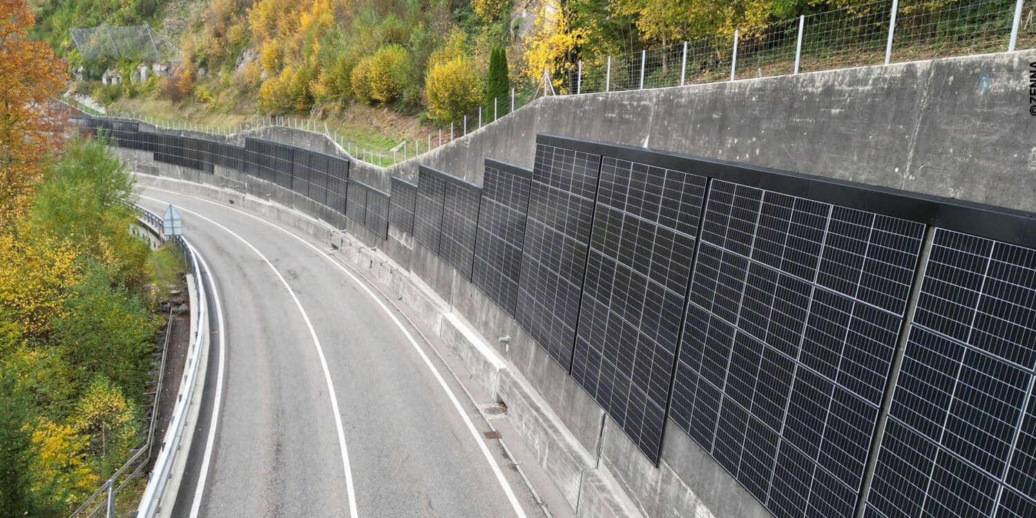 solar Switzerland retainer wall